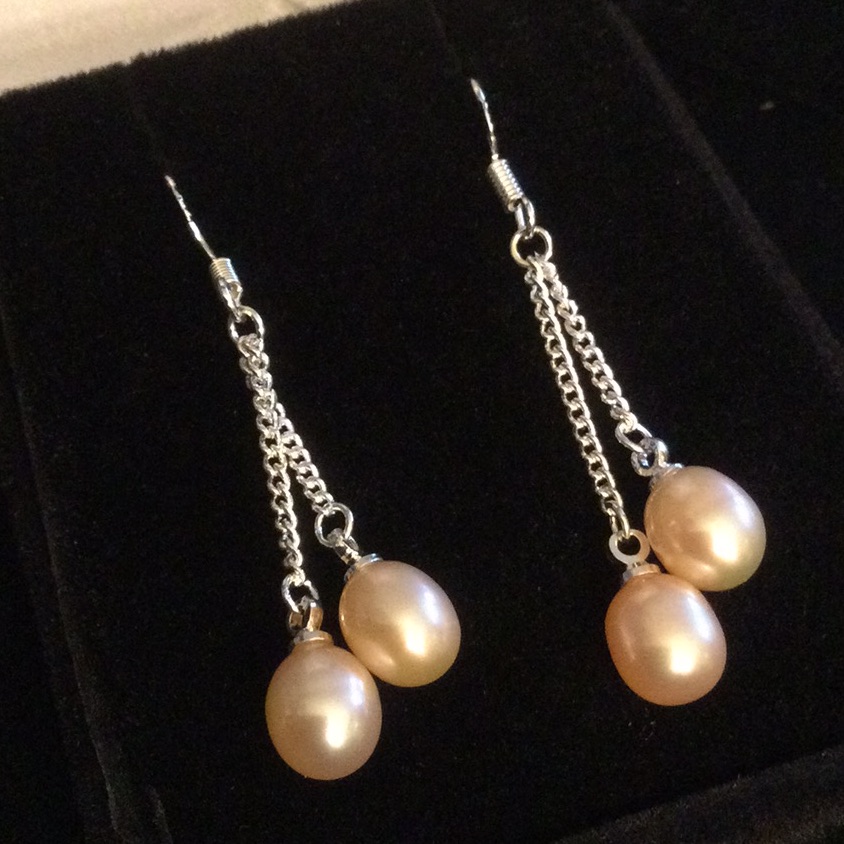 Beautiful Genuine Natural Pearl Earrings